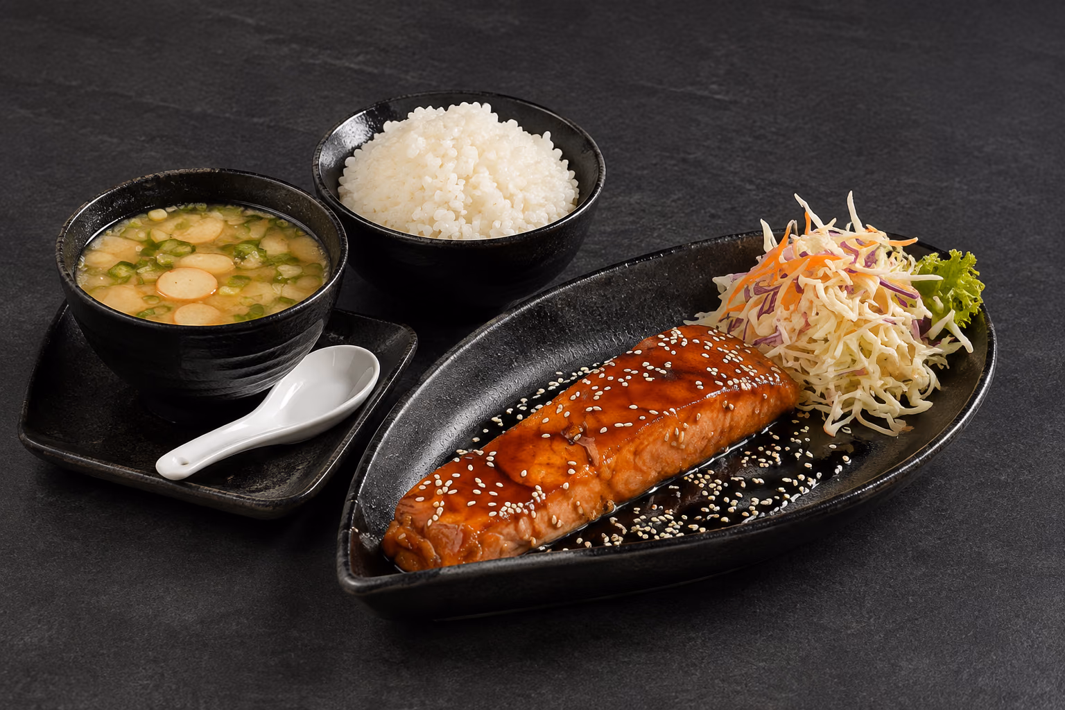 Salmon Teriyaki Set